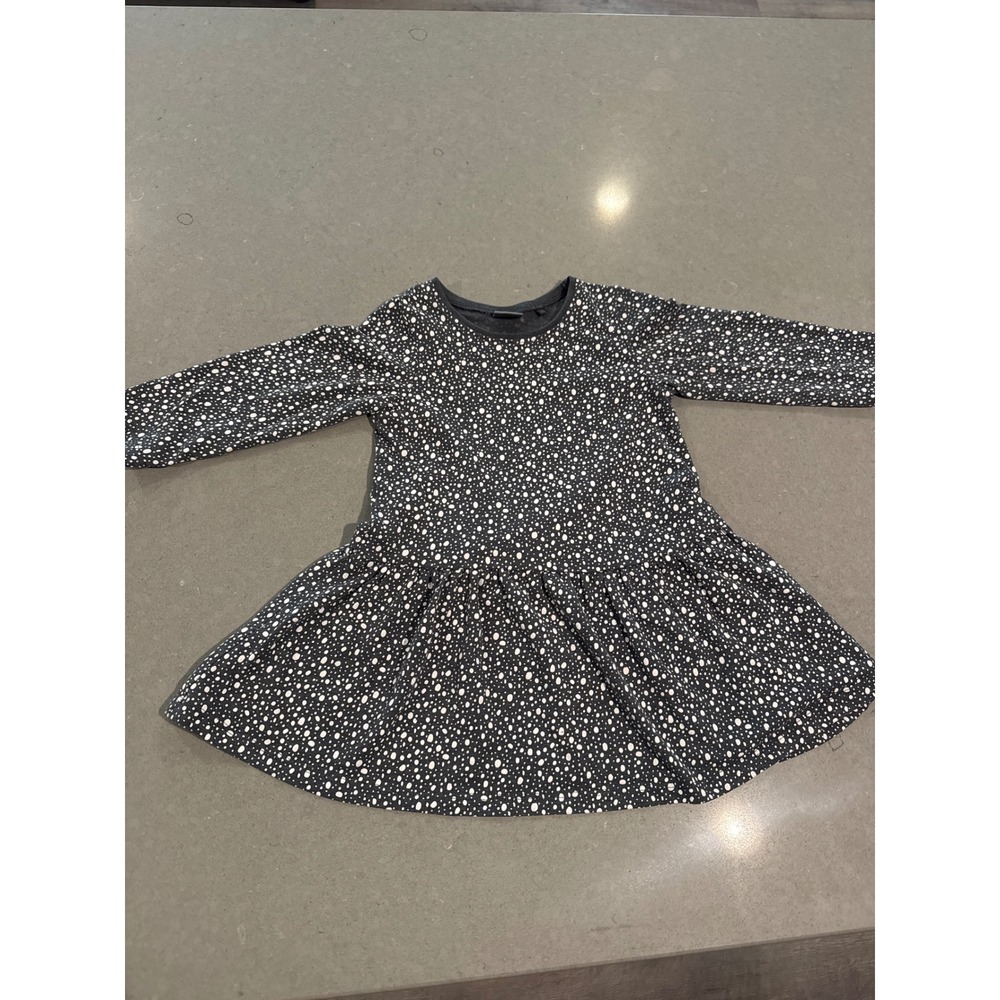 Next Girls‎ Dress l Polka Dot Long Sleeve Drop Waist Casual 12-18 months